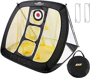 PodiuMax Pop Up Golf Chipping Net, Indoor/Outdoor Golfing Target Net for Accuracy and Swing Practice