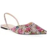 Betsey Johnson Women's Vance Pearl Slingback Flats