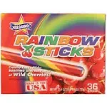 Atkinsons, Rainbow Sticks Box Wild Cherries, Count 36 - Sugar Candy / Grab Varieties & Flavors