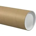 Jumbo Mailing Tubes, 5" x 24", Kraft, 15/Case