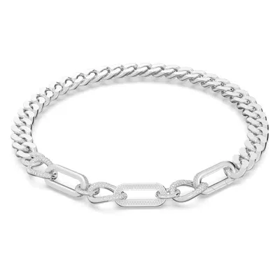 Women's Dextera Rhodium-plated & Crystal Mixed Link Necklace