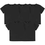 5-Pack Infant &amp; Toddler Black Premium Short Sleeve Tees