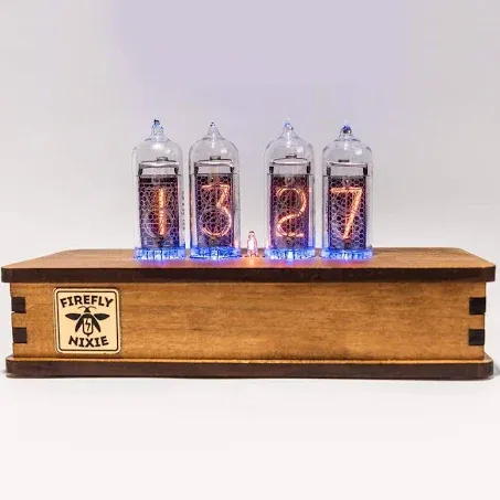 Handmade Nixie Tube Clock IN-14 - Made in Ukraine - Vintage Retro Table Clock ...