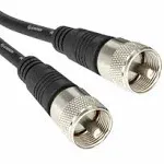 75 ft RG8X Mini-8 coaxial UHF PL-259 plug 50 ohm ham CB radio antenna coax cable