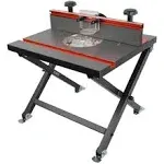 O'SKOOL Quick Convertible and Foldable Benchtop Trim Router Table with Insert Plate Kit