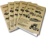 Maintenance Record, Service Repair Log Book, 5pk.: Automotive, Recreational Vehicle, Construction Equipment, Tractor, Truck, Boat, Auto, OSHA Approved (5)