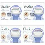 Schick Intuition Pure Nourishment Razor Refills with Coconut Milk Almond Oil