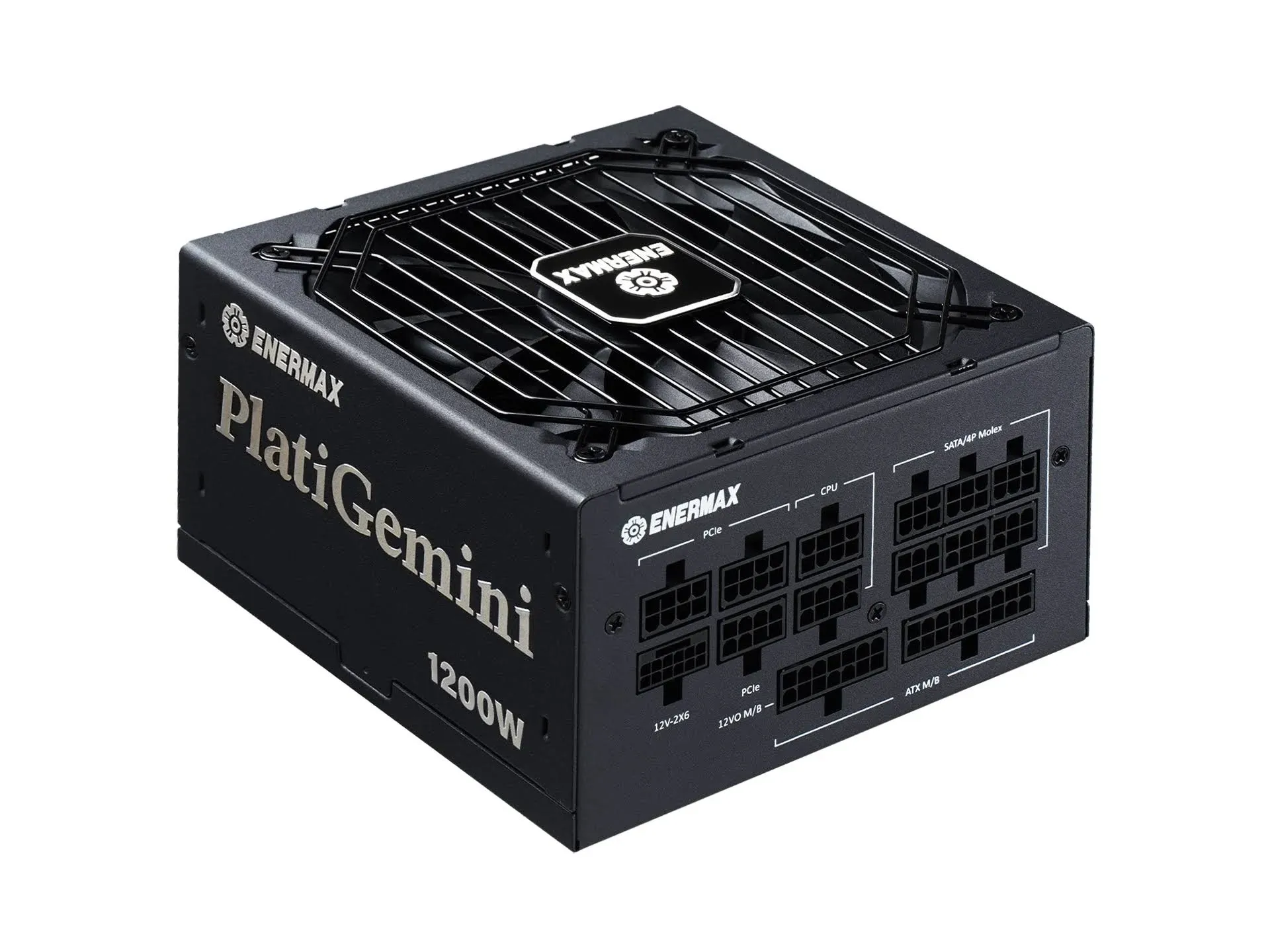 ENERMAX PlatiGemini 1200W, ATX 3.1 & ATX12VO Standard, PCIe 5 600W 12V-2x6 Connector, 80+ Platinum Full-Modular Power Supply, Compact 150mm ATX PSU, 10 Year Warranty; EGN1200P