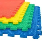 Stalwart Foam Mat Floor Tiles, Interlocking EVA Foam Padding Soft Flooring fo...