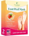 Foot Peel Mask - Peach Feet Peeling Mask 2 Pack - Dermatologically Tested