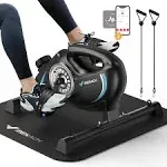 Under Desk Bike Pedal Exerciser, Quiet Magnetic Mini Exercise Bike