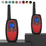 Topsung Walkie Talkies Long Range, M880 FRS Two Way Radio for Adults with Mic LCD Screen/Durable Wakie-Talkies with Noise Cancelling for Men Women