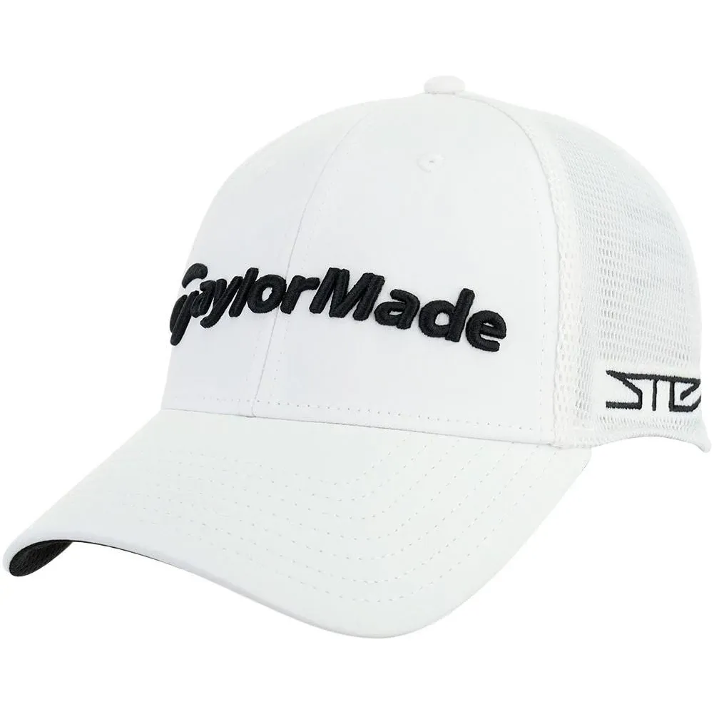 NEW TaylorMade Tour Cage TP5/Stealth 2 White S/M Fitted Golf Hat/Cap