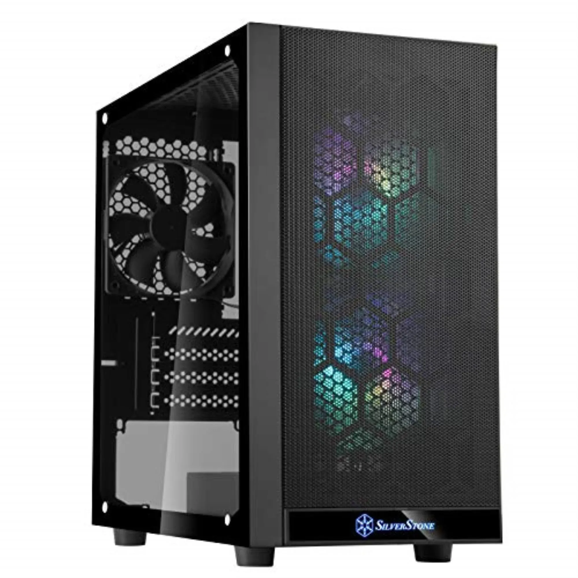 Silverstone SST-PS15B-PRO PS15 Pro Compact Micro-ATX Chassis with Outstanding ...