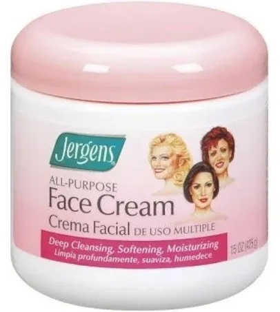 Jergens Face Cream All Purpose 15 Ounce Jar (443ml) (6 Pack)