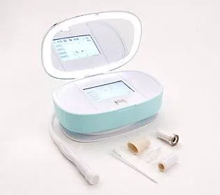 Trophy Skin UltradermMD 3 in 1 Home Spa Microdermabrasion Deep Skin Exfoliator Machine with Real Diamond and Pore Extractor Tips