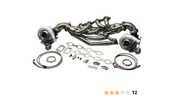 Phab for GM 4.8 5.3L 5.7L 6.0L 6.2L LS T3 Turbos+manifold+elbows+oil Lines Wastegates