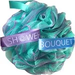 Shower Bouquet Loofah Bath-Sponge Swirl-Set-XL-75g Extra-Large Mesh Pouf Luffa Loofa Loufa Puff Scrubber