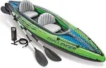 Intex Challenger Kayak, Inflatable Kayak Set with Aluminum Oars and High Output Air-Pump