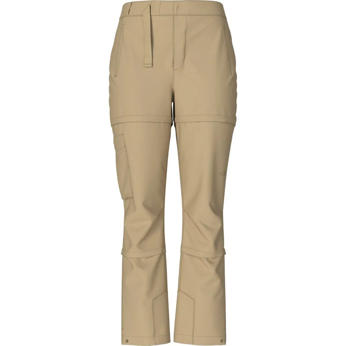 The North Face Womens Bridgeway Zip-Off Pant Khaki Stone 6