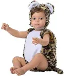 Dress Up America 1078-12-24 Baby Leopard Costume with Bubble & Hat, Multi Color - 12 to 24 Months