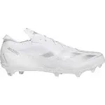 Adidas Adizero Electric Football Cleats, Size 10.5, White/Silver