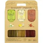 Organic Tricolor Pasta Linguine - Italian Gift Set by Morelli