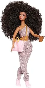 Naturalistas Fashion Pack Coffee Casual 7-Piece Outfit and Accessories Set for 11.5-Inch Tall Naturalistas Dolls