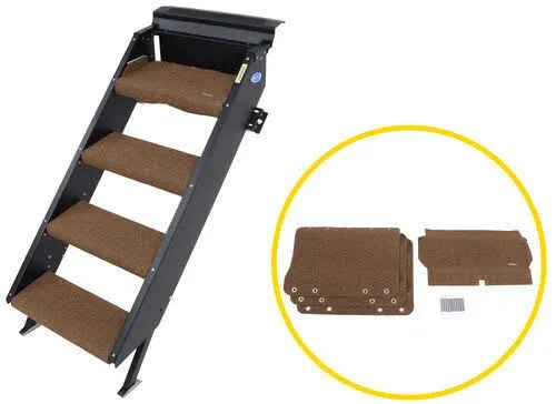 Prest-O-Fit 2-0531 Trailhead Step Rug 19.5 in. W (4 PC