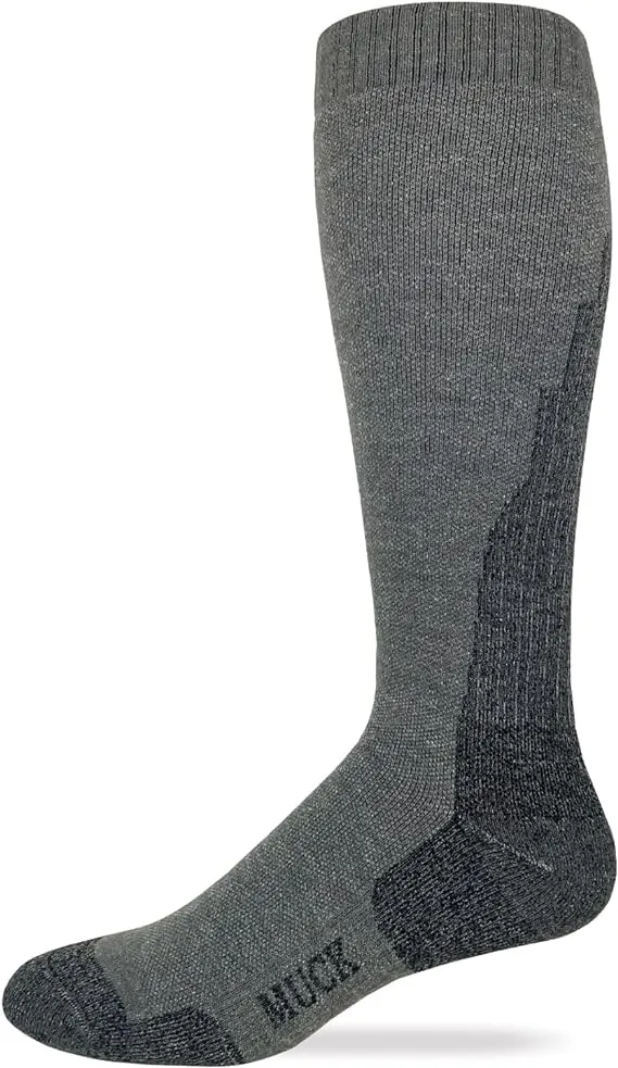 MUCK Boot Mens Merino Wool Gradual Compression Tall Boot Socks 1 Pair Pack