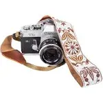 Woven Vintage Camera Strap for All DSLR Camera. Floral Pattern Strap Best Gift!