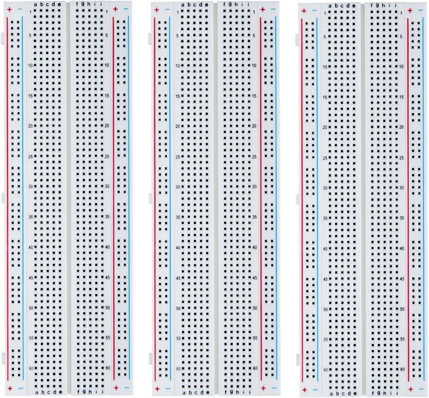 Breadboard 830 Point Solderless Prototype PCB Board Kit (3pcs)