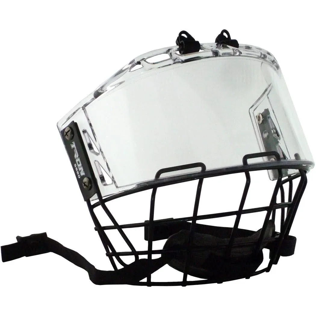 TronX S920 Clear Senior Hockey Helmet Cage & Shield Combo