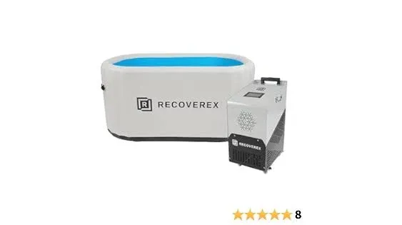 Cold Plunge Tub with Water Treatment Kit - 100 Gallon Cold Water Immersion Therapy Tub, Ice Bath Tub for Athletes, Water Chiller for Cold Plunge, Portable Ice Bath with Backpack & Wheels