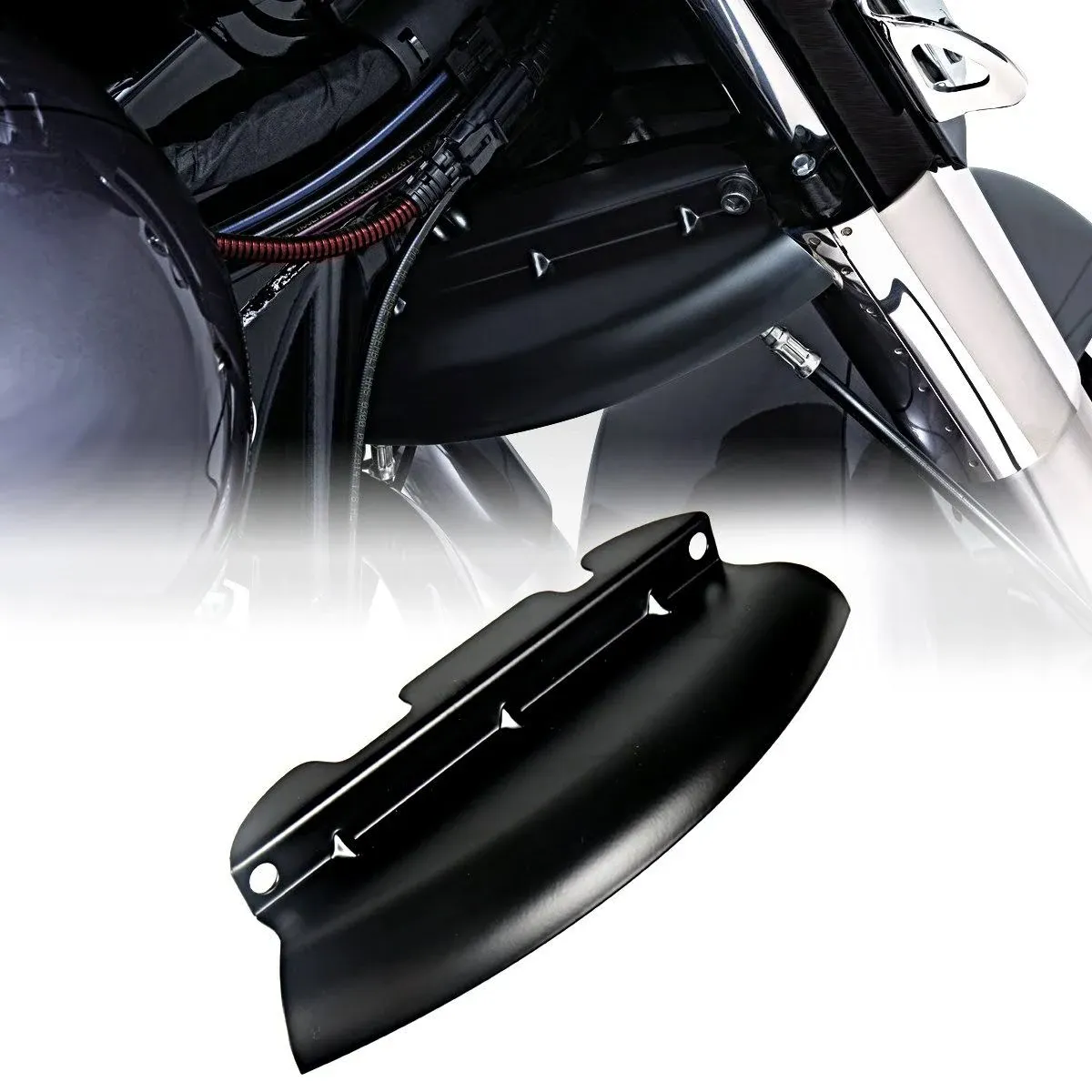 Rudyness Lower Triple Tree Wind Deflector for Harley Touring Electra Street Glide