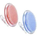 Dylonic Exfoliating Body Scrub Razor Bump Brush + Ingrown Hairs Treatment Pads After Waxing Skin Care Exfoliator for Body Shaving Irritation, Strawb