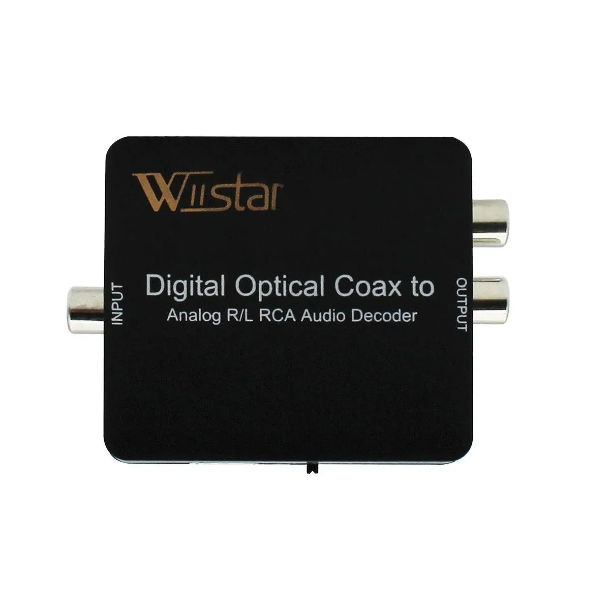 Wiistar Fiber Optical Decoder Support AC3/DTS/Toslin<wbr/>k Coaxial Digital to Analog