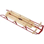 Flexible Flyer Metal Runner Sled. Steel & Wood Steering Snow Slider