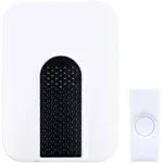 HeathZenith Wireless Battery Doorbell Kit, Black/White