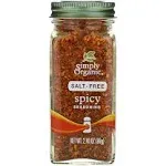 Simply Organic Salt-Free Spicy Seasoning Blend 2.40 oz.