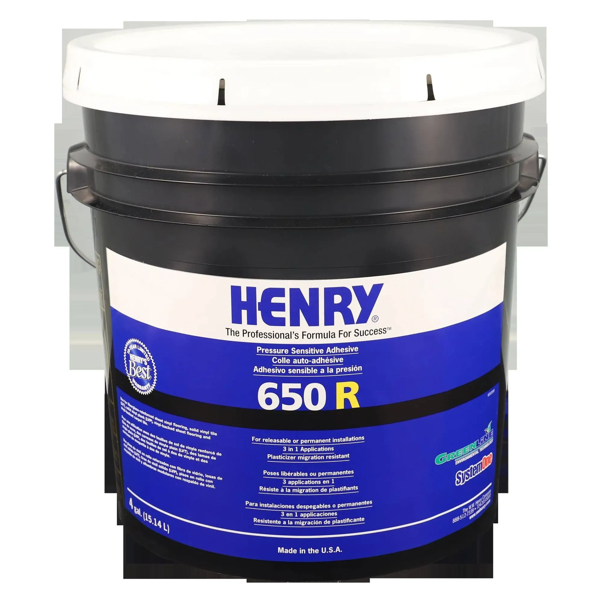 Henry Releasable Bond Pressure Sensitive Fiberglass Sheet Vinyl Floor Adhesive,