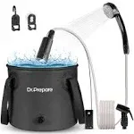 Dr. Prepare 5 Gallons Portable Camping Shower Kit with Pump