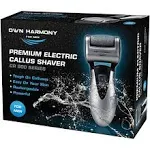 Electric Callus Remover: Rechargeable Electronic Foot File CR900 by Own Harmony (Powerful) Best Pedicure Tools w 3 Rollers Professional Pedi Feet Care