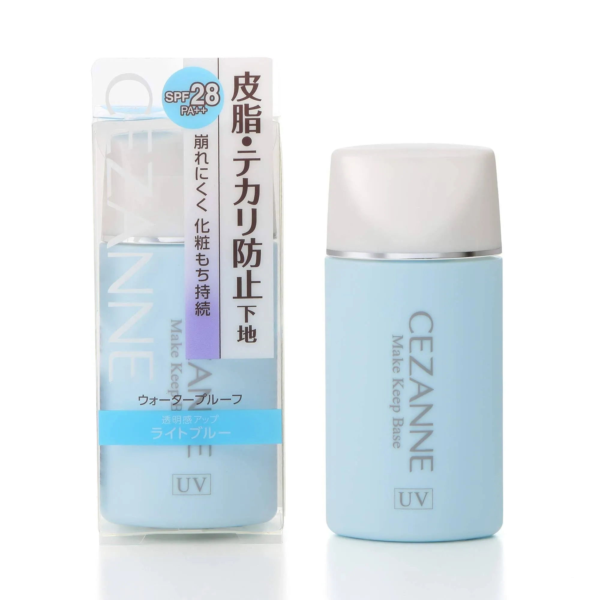 Cezanne Skin Oil Shine Prevention Base Light Blue SPF28 / PA ++ 30ml - Makeup Base Oily Skin