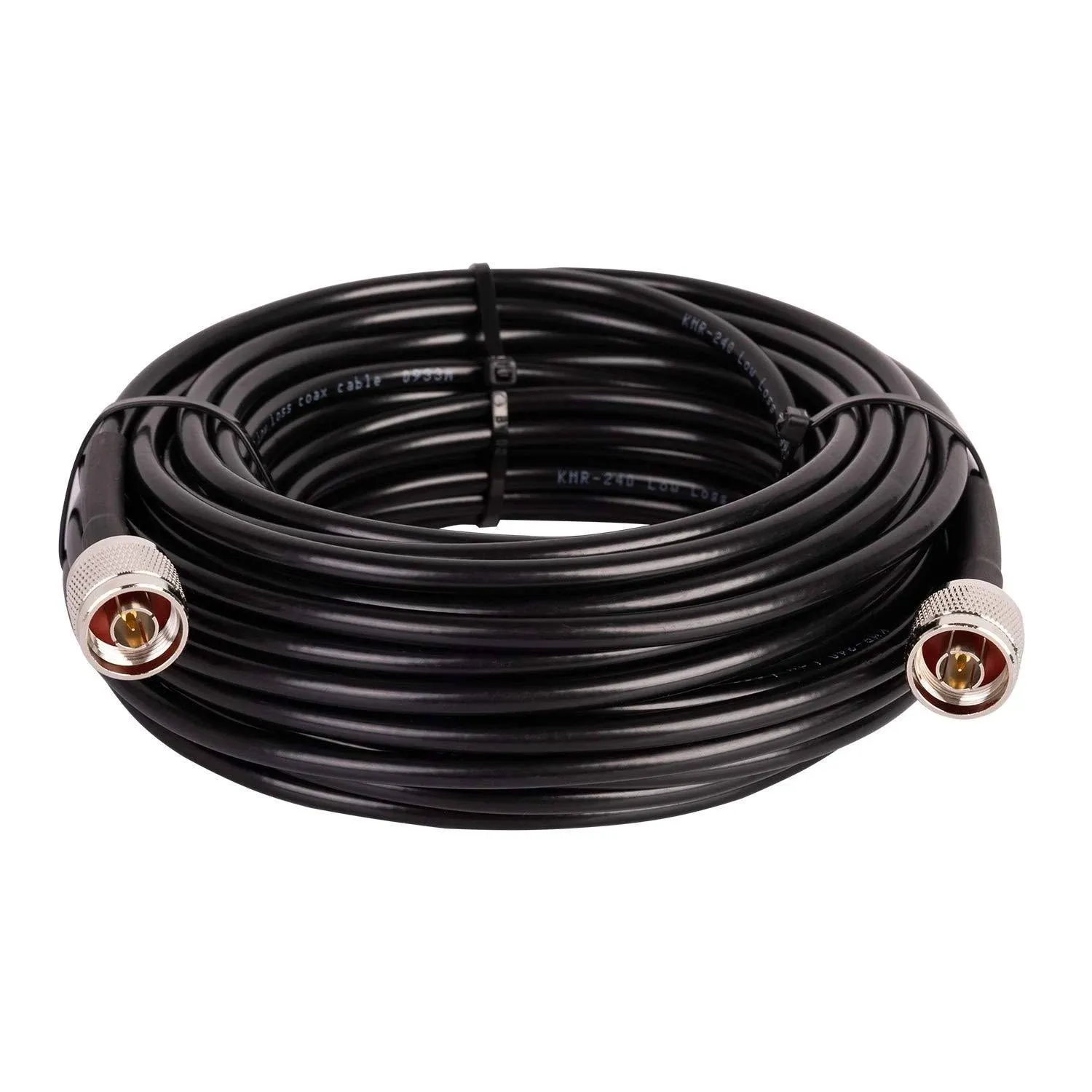 50ft KMR240 Coax Extension Cable N Male to N Male Connector Low Loss Coaxial Cables for 3G/4G/5G/LTE/GPS/WiFi/RF/Ham/Radio to Antenna or Phone Signal Booster Use 50 Ohm(Not for TV)