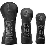 Golf Club Head Covers,USA Golf Driver Headcover Fariway Wood Covers Hybrid Head ...