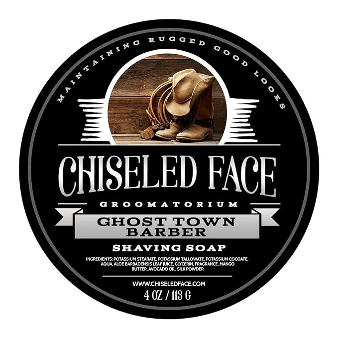 Ghost Town Barber - Handmade Luxury Shaving Soap from Chiseled Face Groomatorium