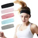 ONEYE Non Slip Headband Workout Headbands for Women Men Solid Sport Headbands...