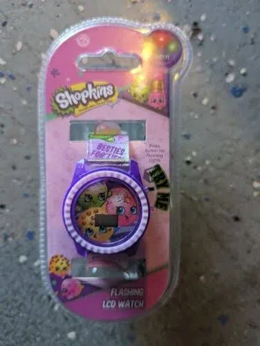 Shopkins Girl's Quartz Plastic Casual Watch, Color Purple (Model: KIN4116)