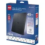 RCA Indoor Flat HDTV Antenna Multi-Directio<wbr/>nal, 45 Mile Range (12564) FS